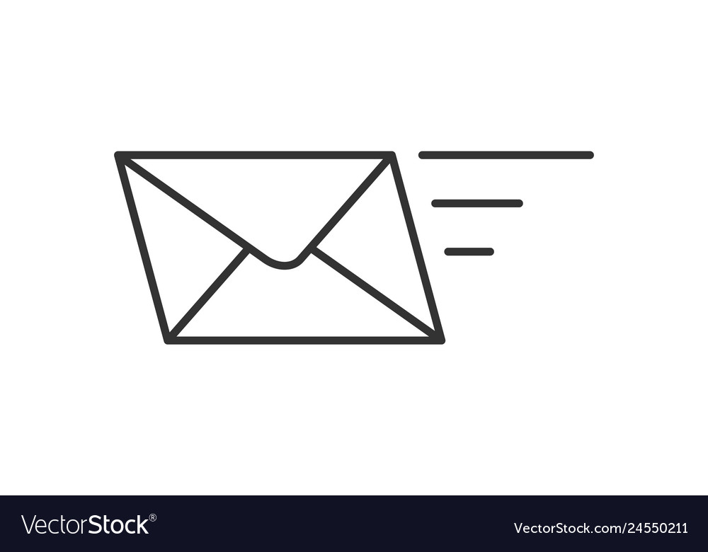 Fast mail delivery Royalty Free Vector Image - VectorStock