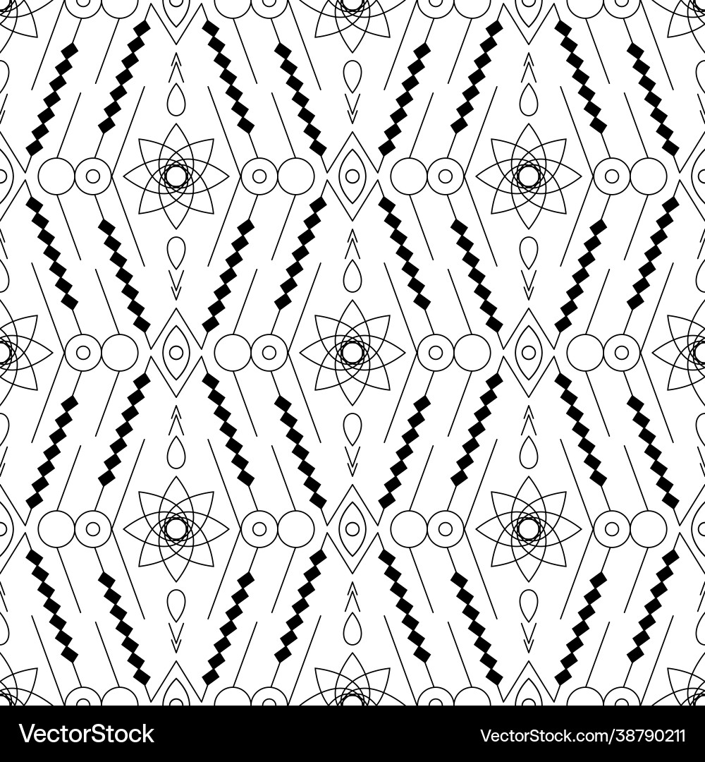 Tribal seamless pattern Royalty Free Vector Image