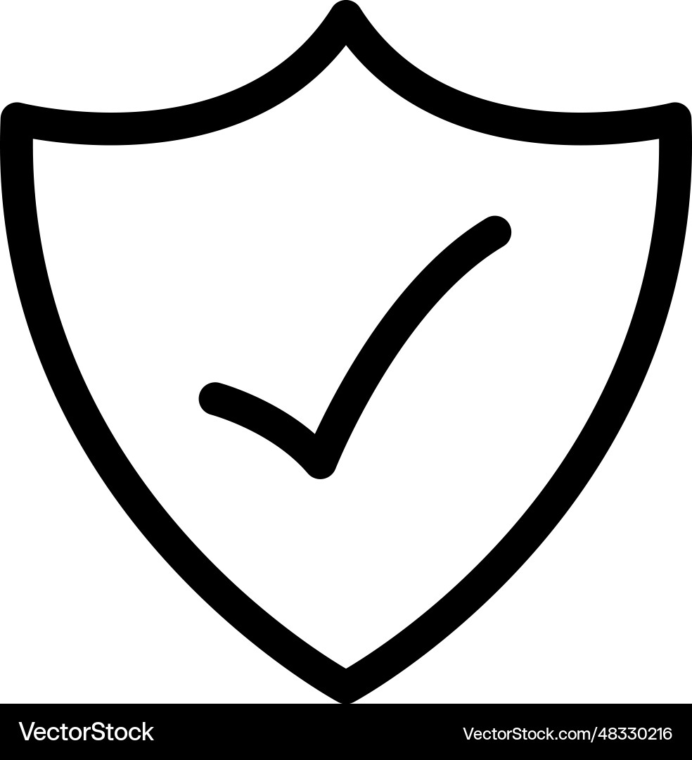 Shield icon Royalty Free Vector Image - VectorStock