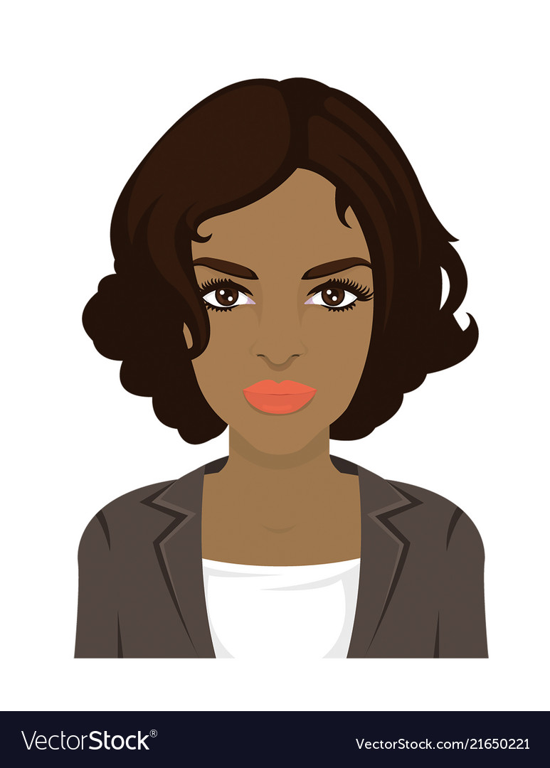 Beautiful short hair woman Royalty Free Vector Image