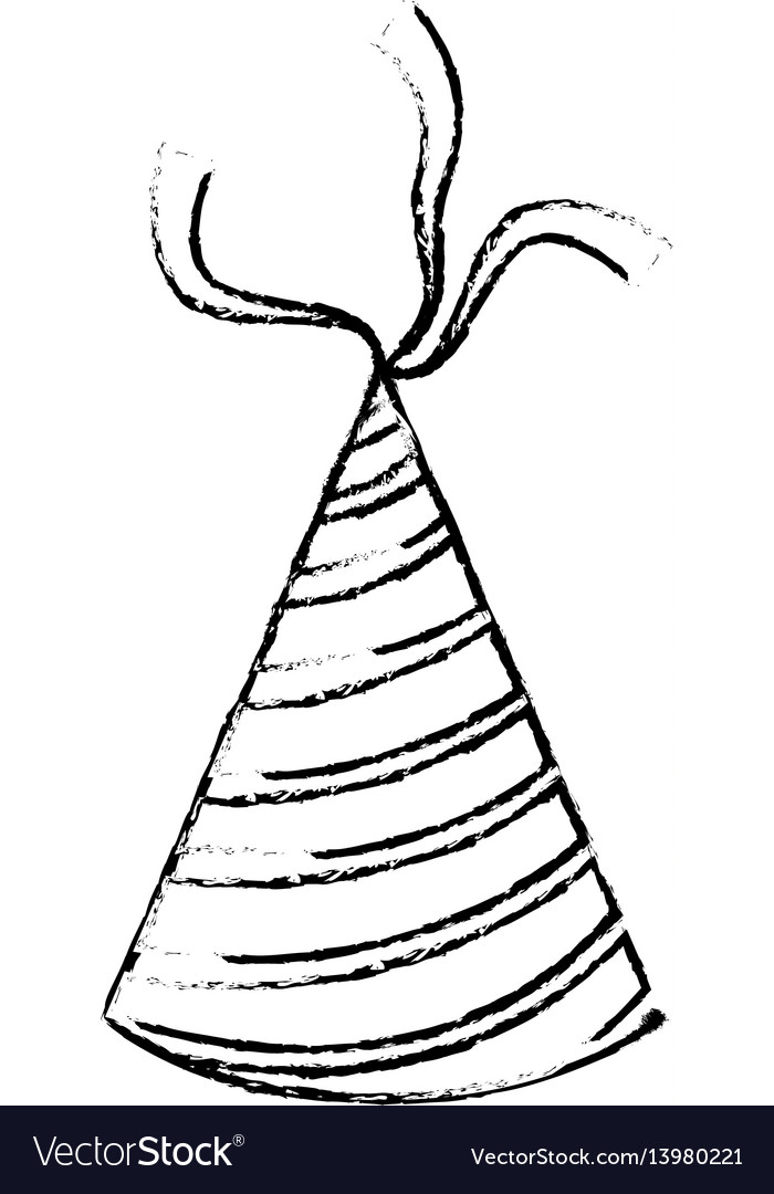 Birthday Hat Decoration Royalty Free Vector Image