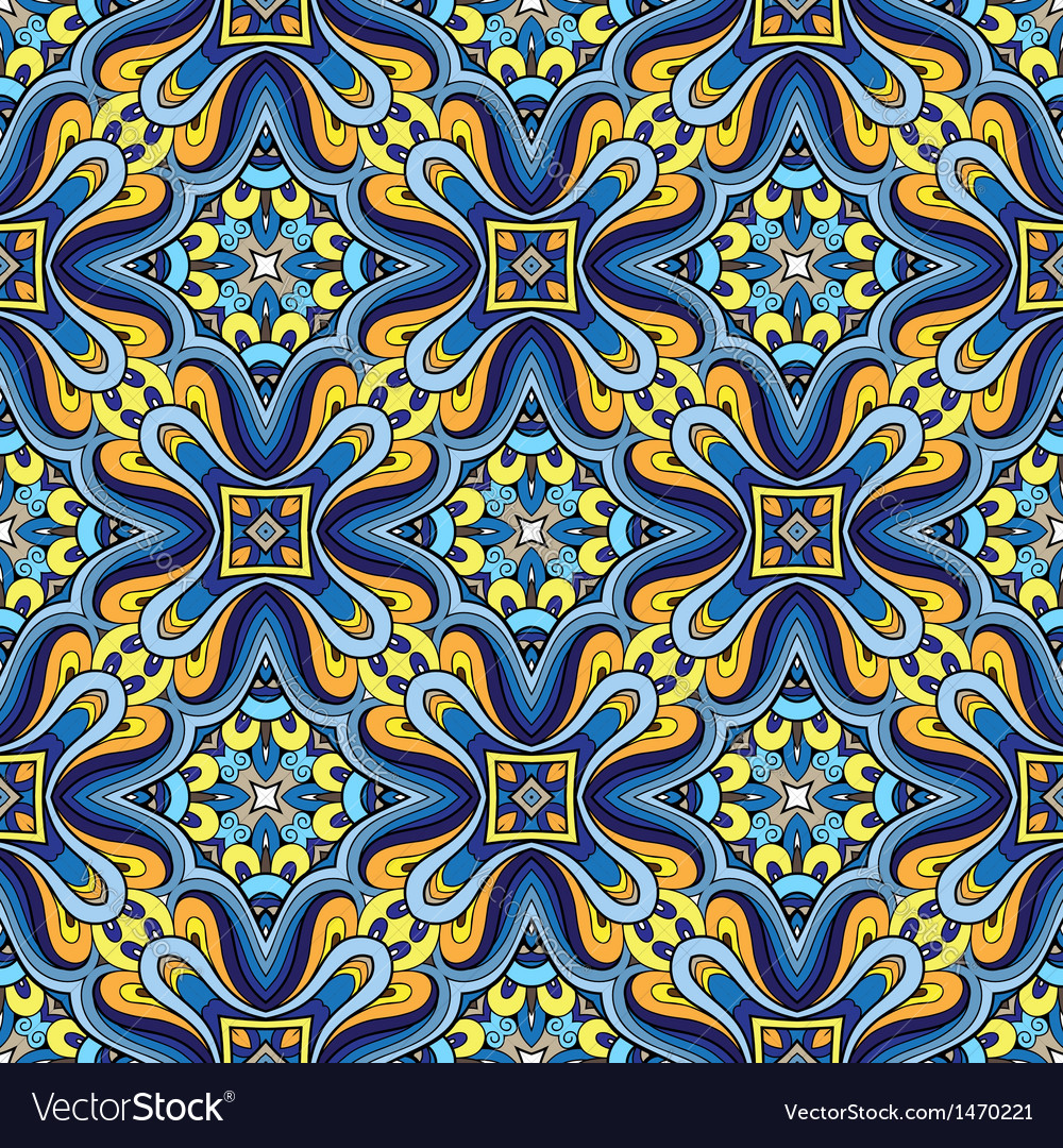 Blue pattern Royalty Free Vector Image - VectorStock