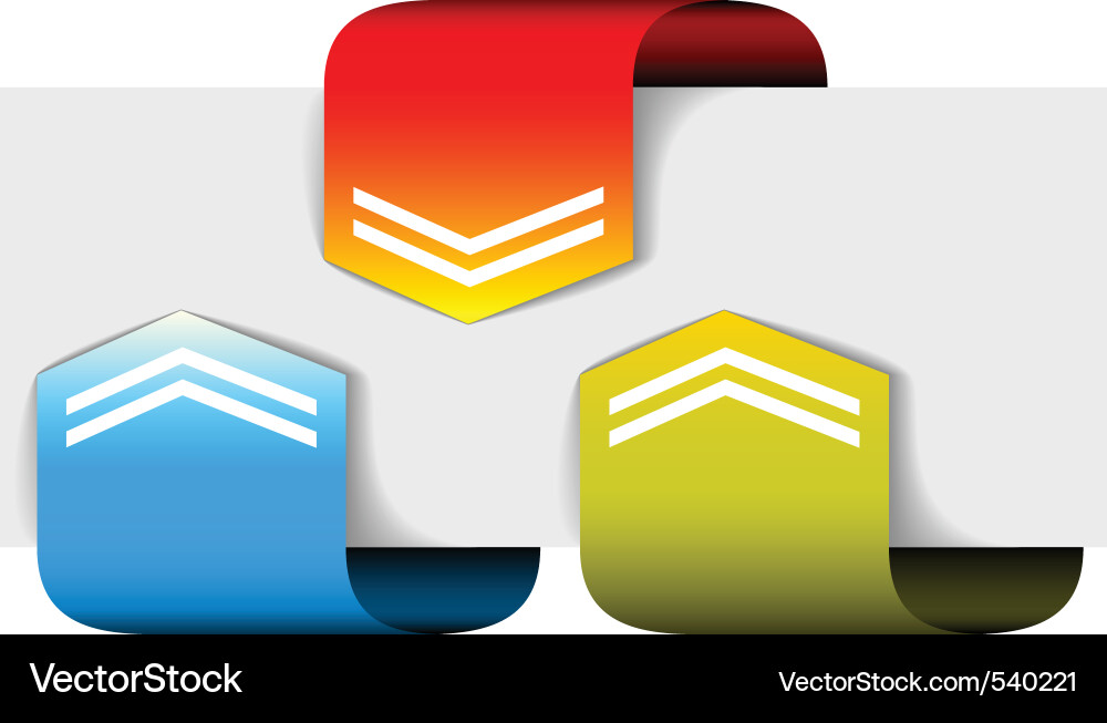 Colorful arrows Royalty Free Vector Image - VectorStock