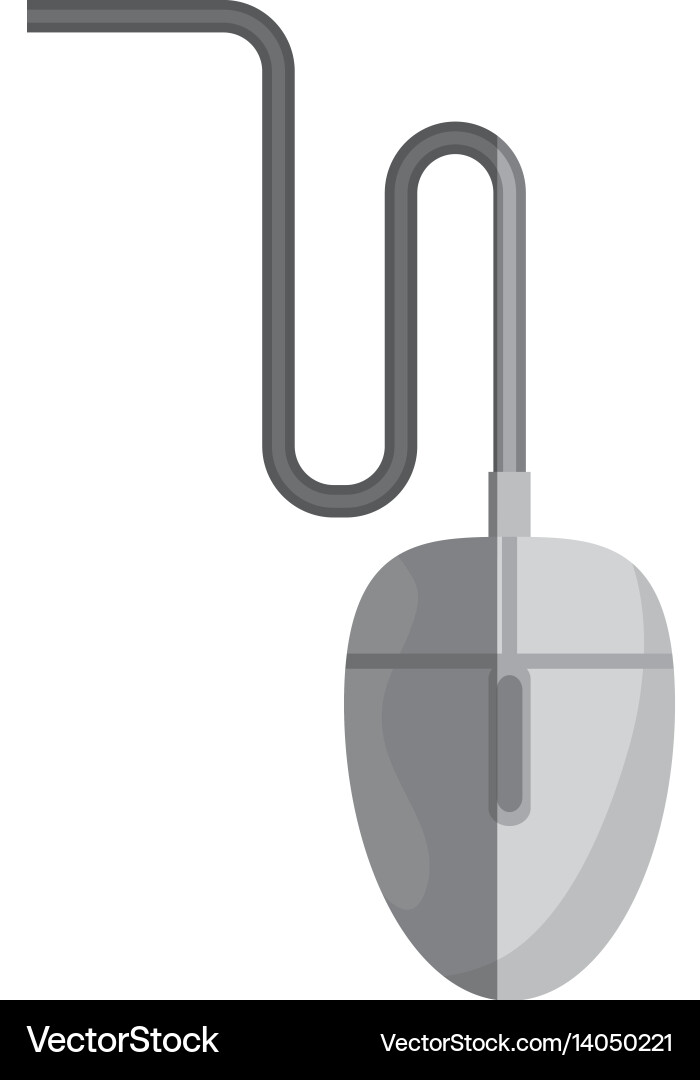 Computer mouse isolated icon Royalty Free Vector Image