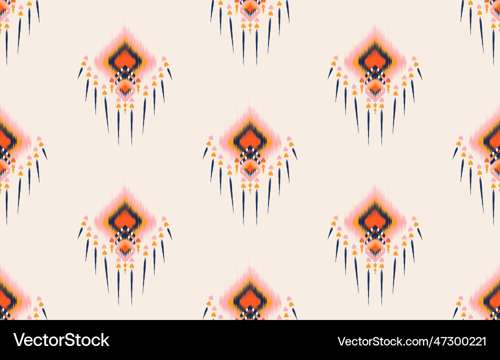 Ethnic geometric seamless pattern Royalty Free Vector Image