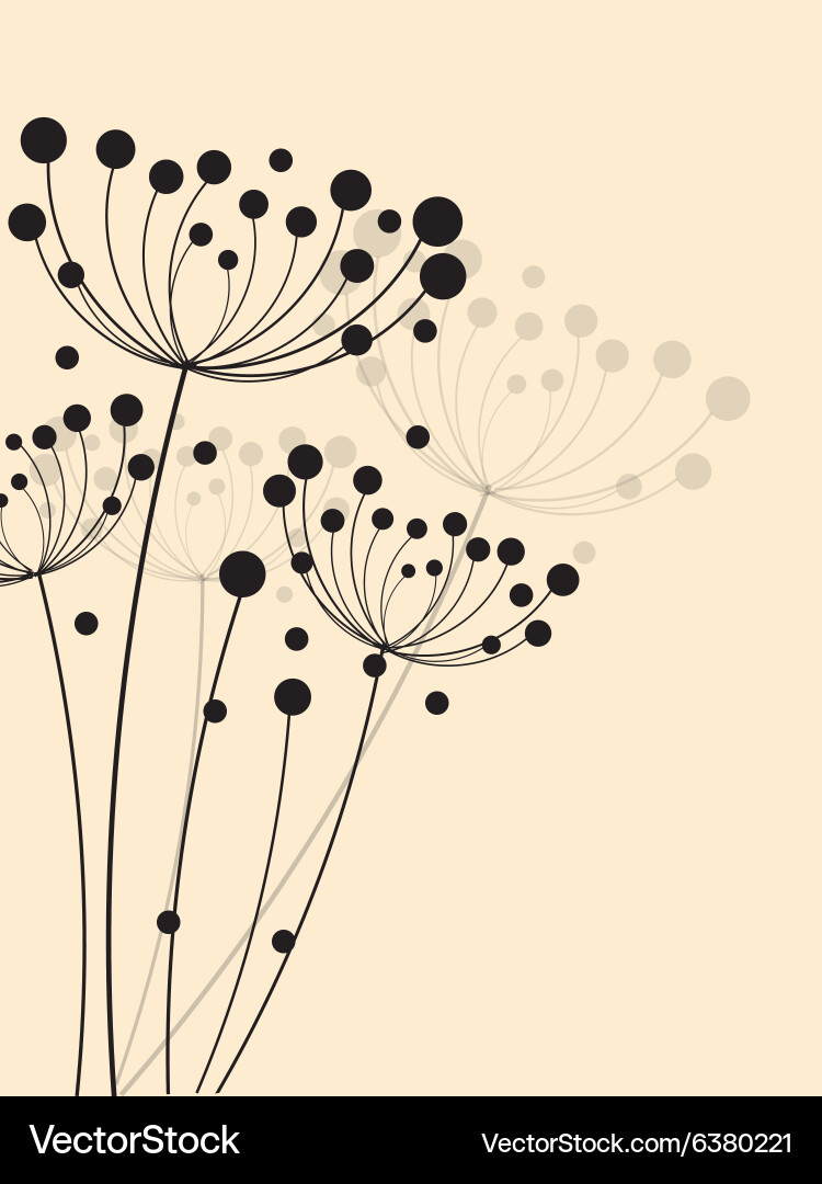 Floral background with flowers Royalty Free Vector Image
