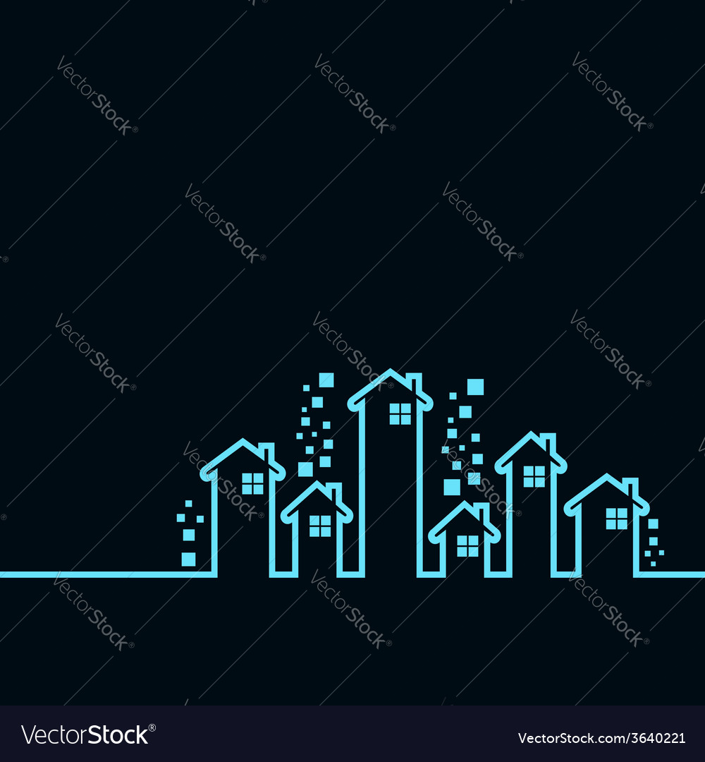 Real estate background for sale property concept Vector Image