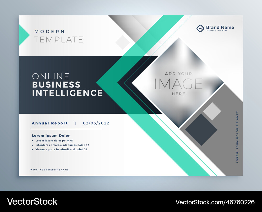 Modern brochure design for business presentation Vector Image
