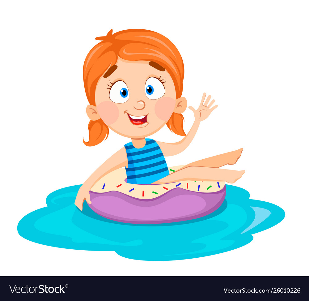 Pretty girl cartoon character Royalty Free Vector Image