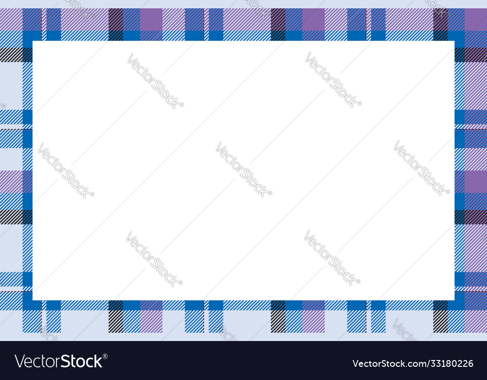 Vintage Frame Scottish Border Pattern Retro Vector Image