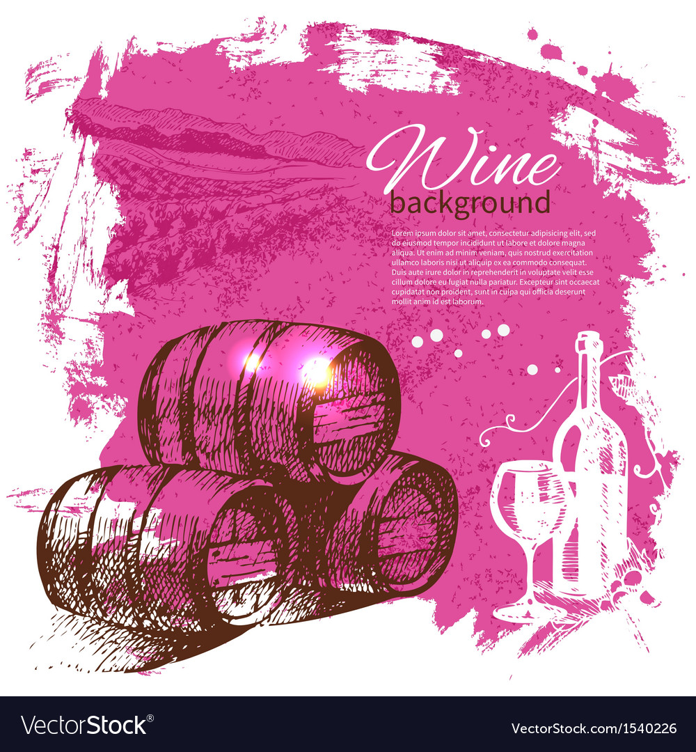 Wine vintage background Royalty Free Vector Image