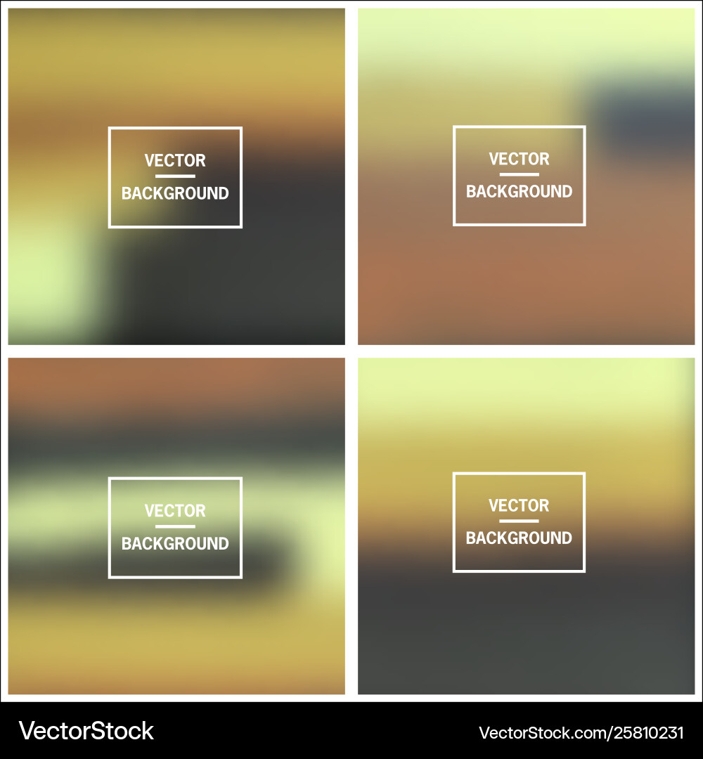 Abstract blurred backgrounds Royalty Free Vector Image