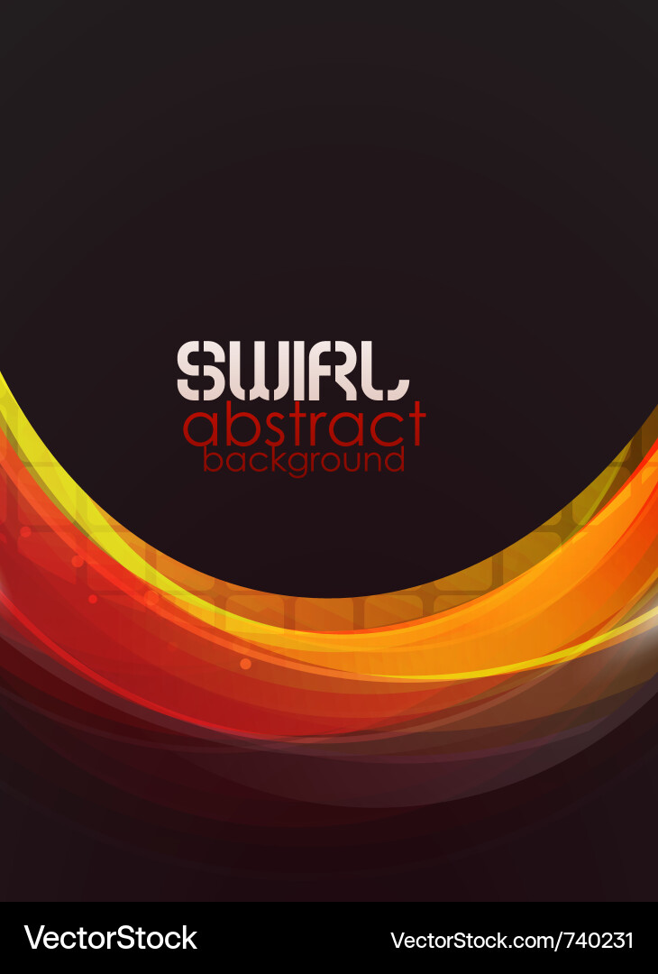 Abstract orange wave background Royalty Free Vector Image