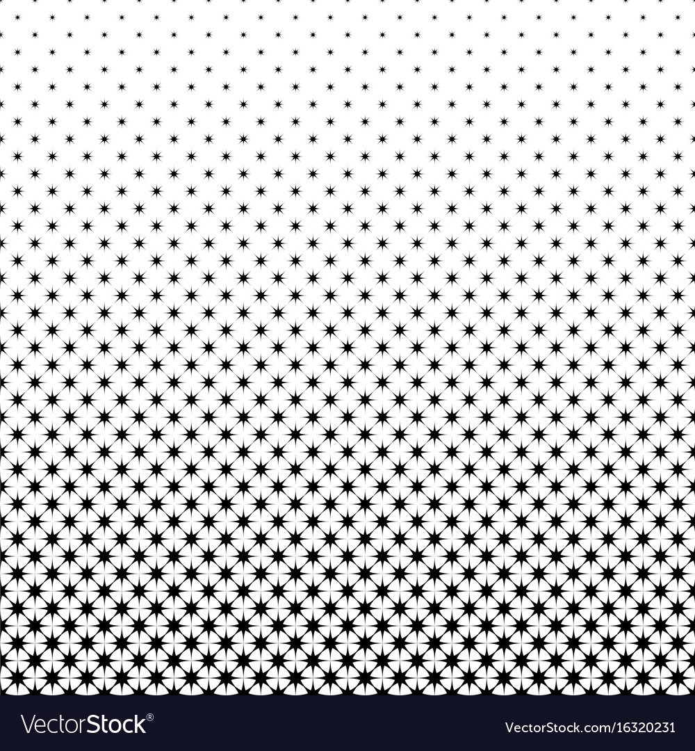 Black and white star pattern - geometrical