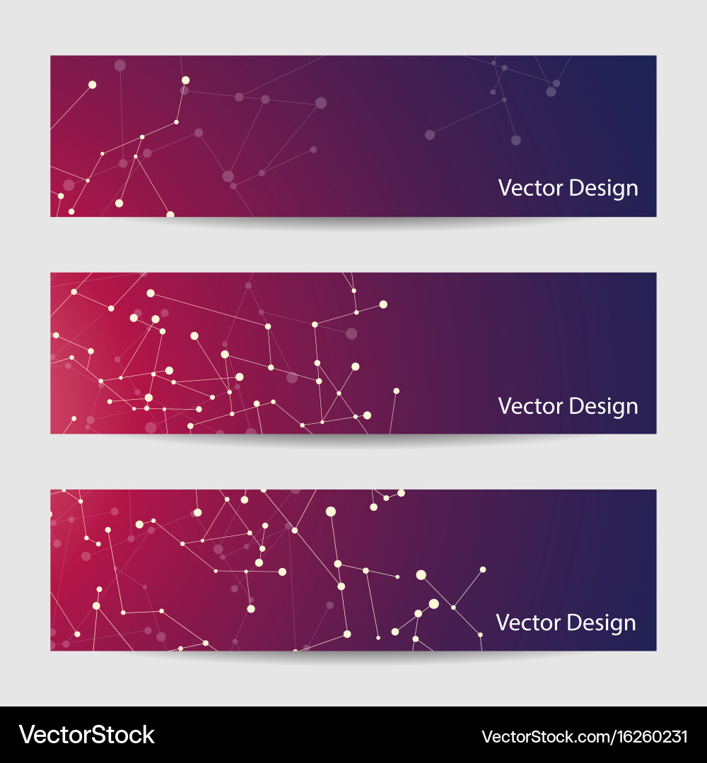 Set of horizontal banners Royalty Free Vector Image