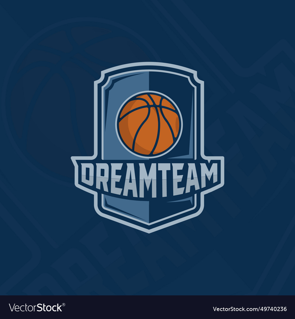 Basketball logo emblem template icon graphic Vector Image