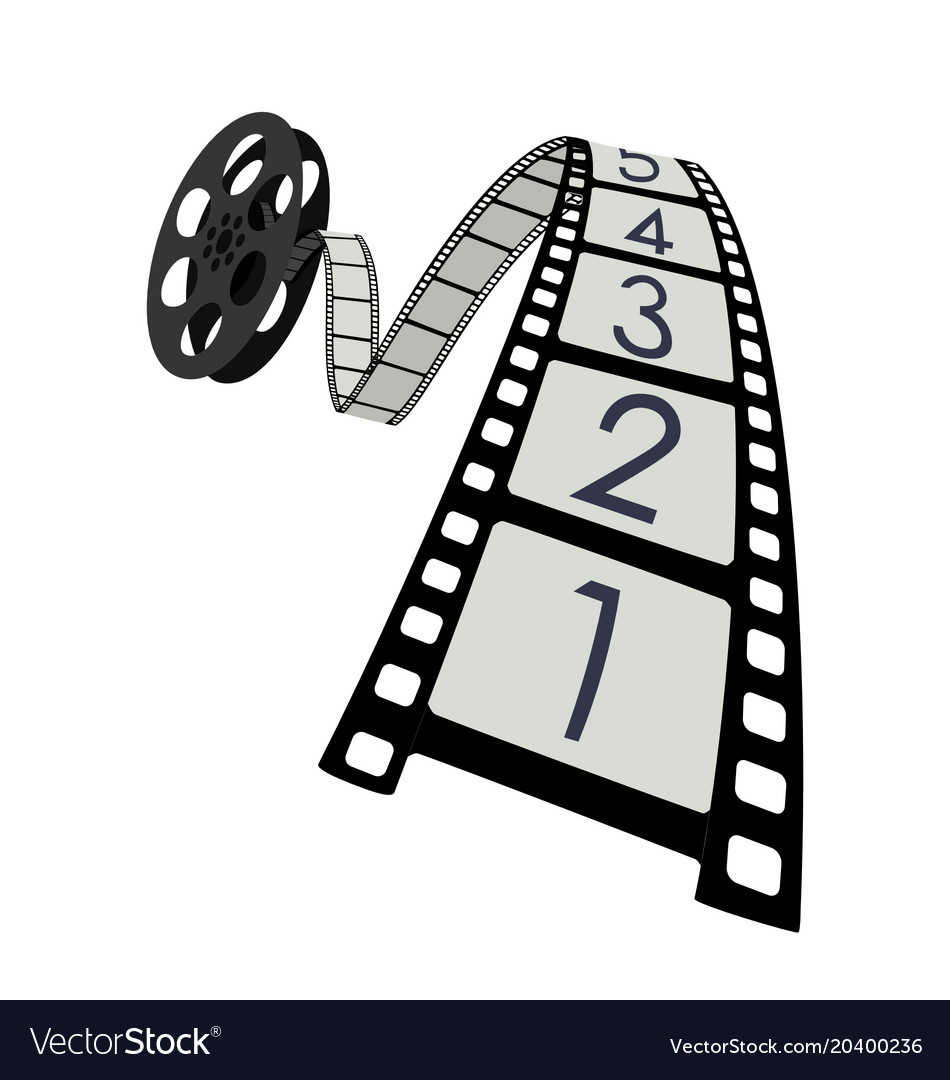 Film reel Royalty Free Vector Image - VectorStock