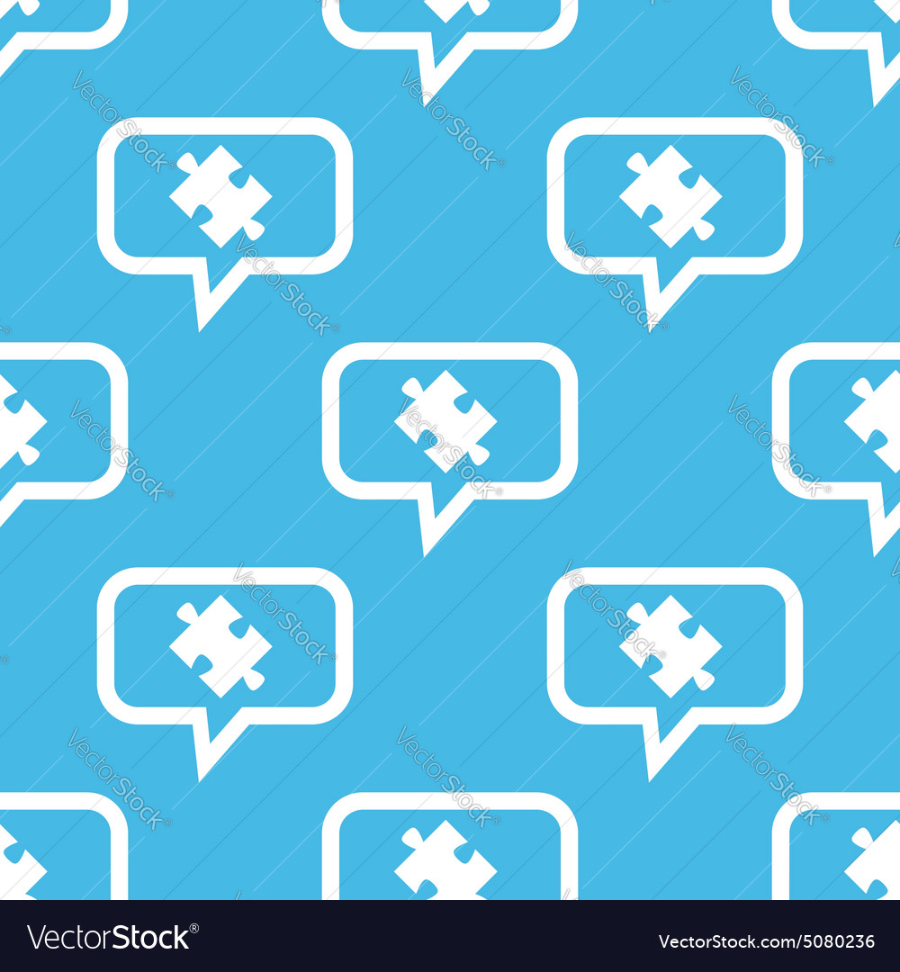 Puzzle message pattern Royalty Free Vector Image