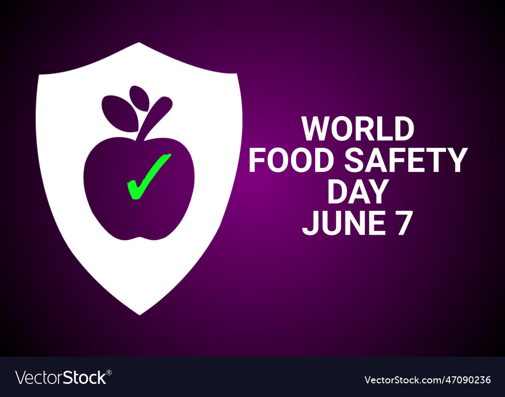 World food safety day Royalty Free Vector Image