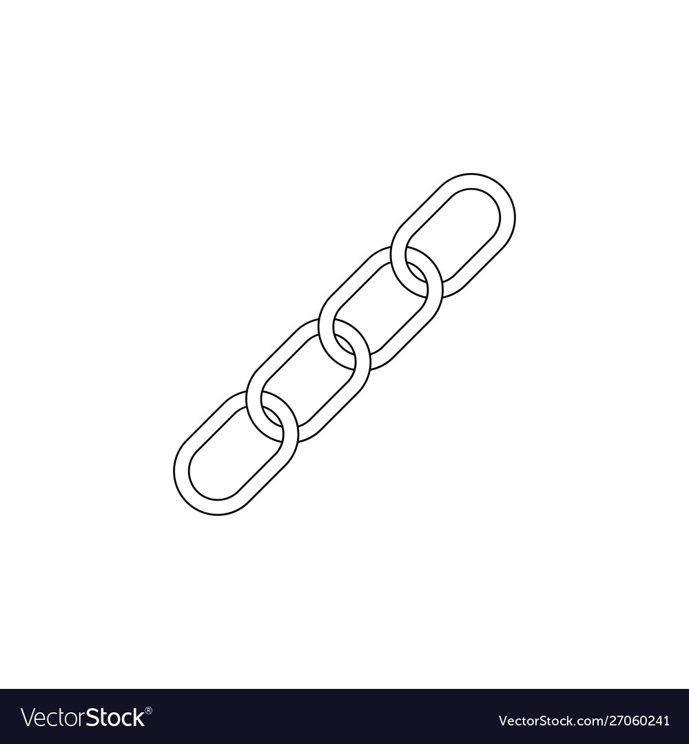 Chain link icon Royalty Free Vector Image - VectorStock