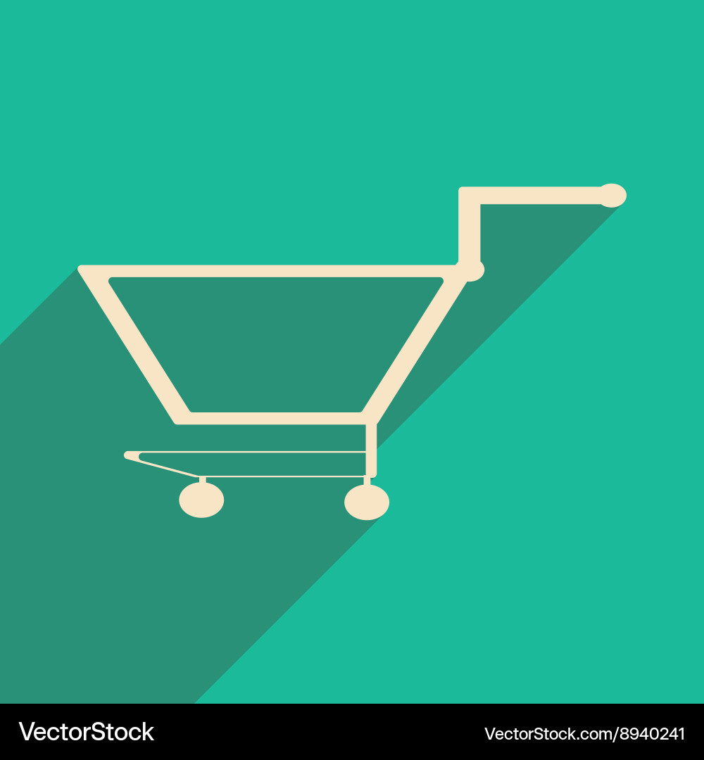 Flat with shadow icon and mobile application Vector Image