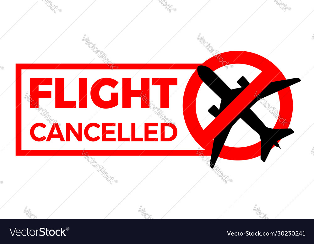 flight-cancelled-airplane-covid-19-coronavirus-vector-image