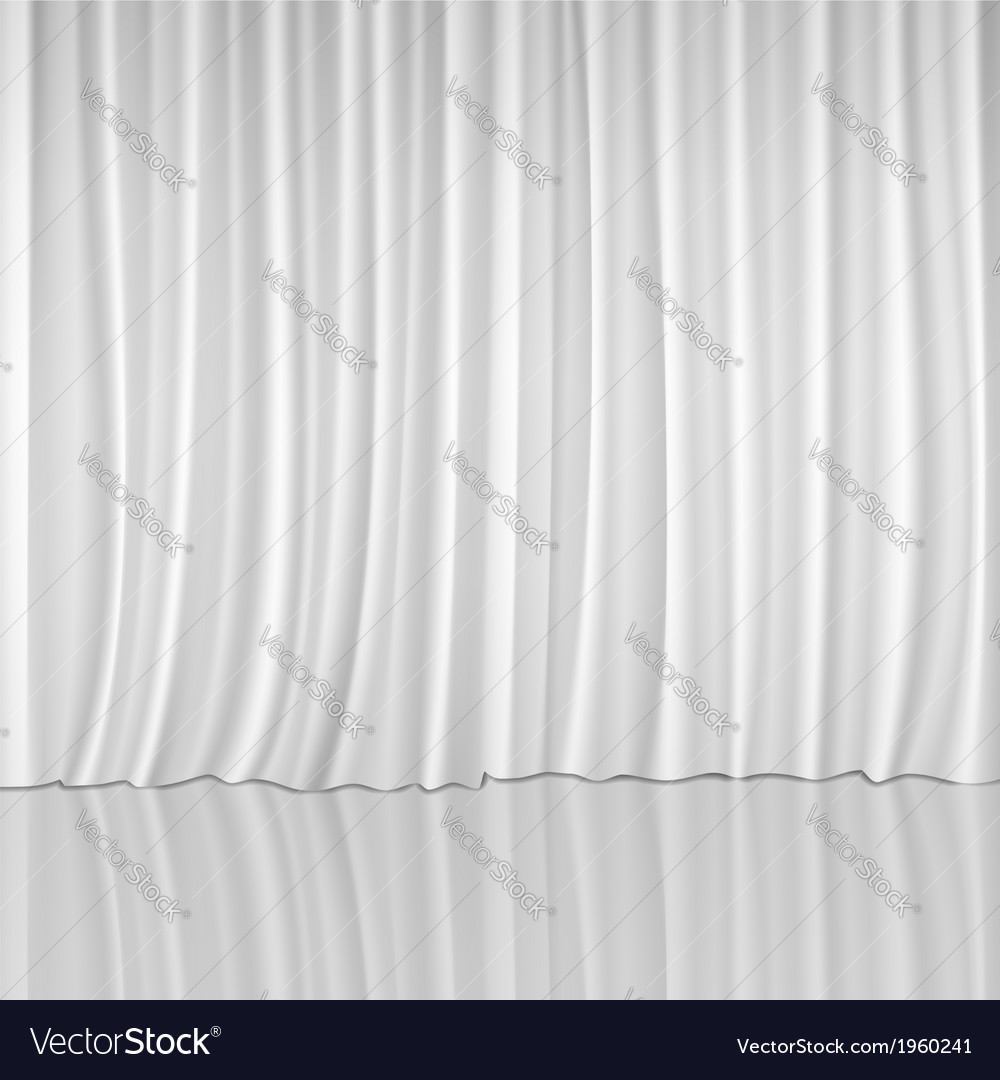 White curtains background Royalty Free Vector Image