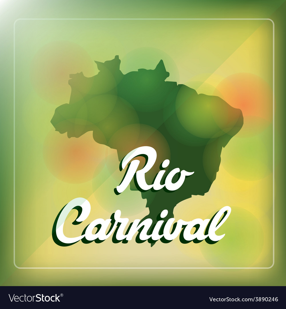 A colored background with map brazil and text