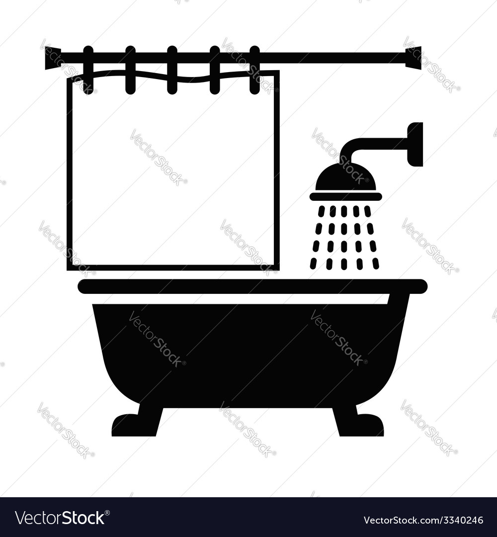 Bathroom Icon Royalty Free Vector Image Vectorstock 5763