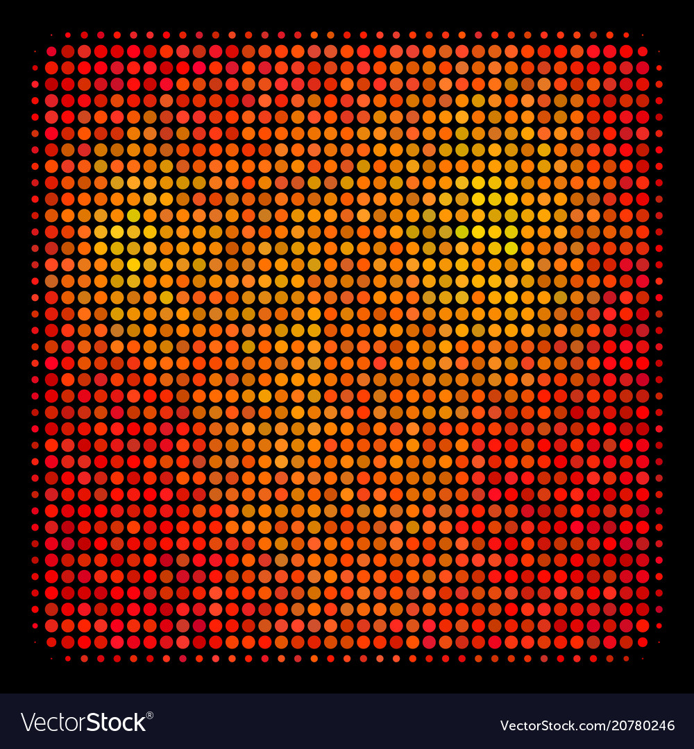 Bright Pixel Filled Square Icon Royalty Free Vector Image