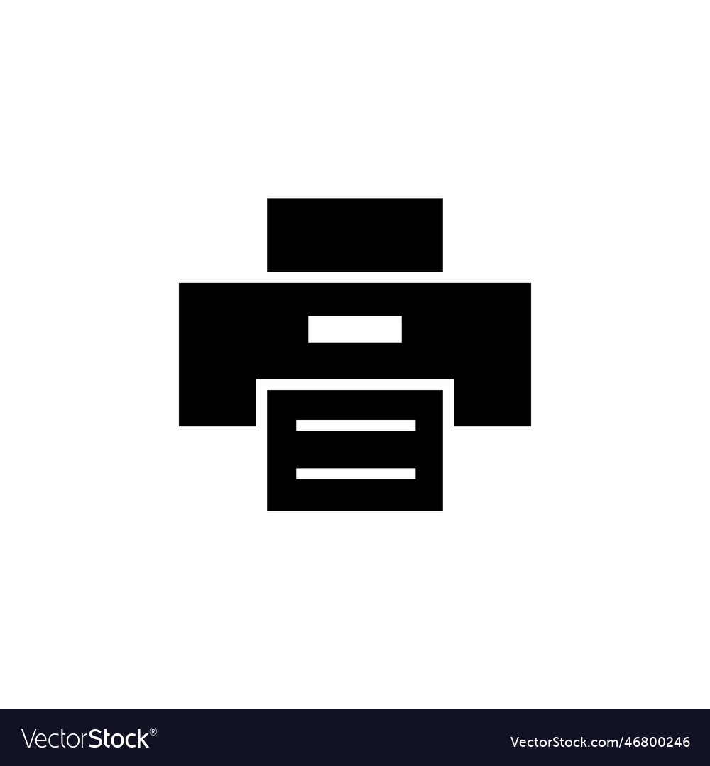Print icon printer icon Royalty Free Vector Image