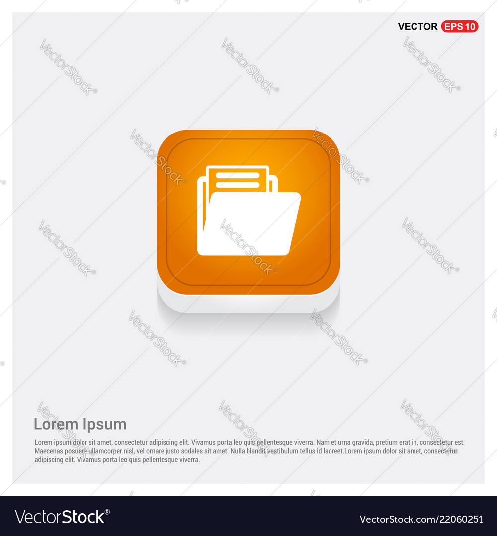 Folder Icon Royalty Free Vector Image - Vectorstock