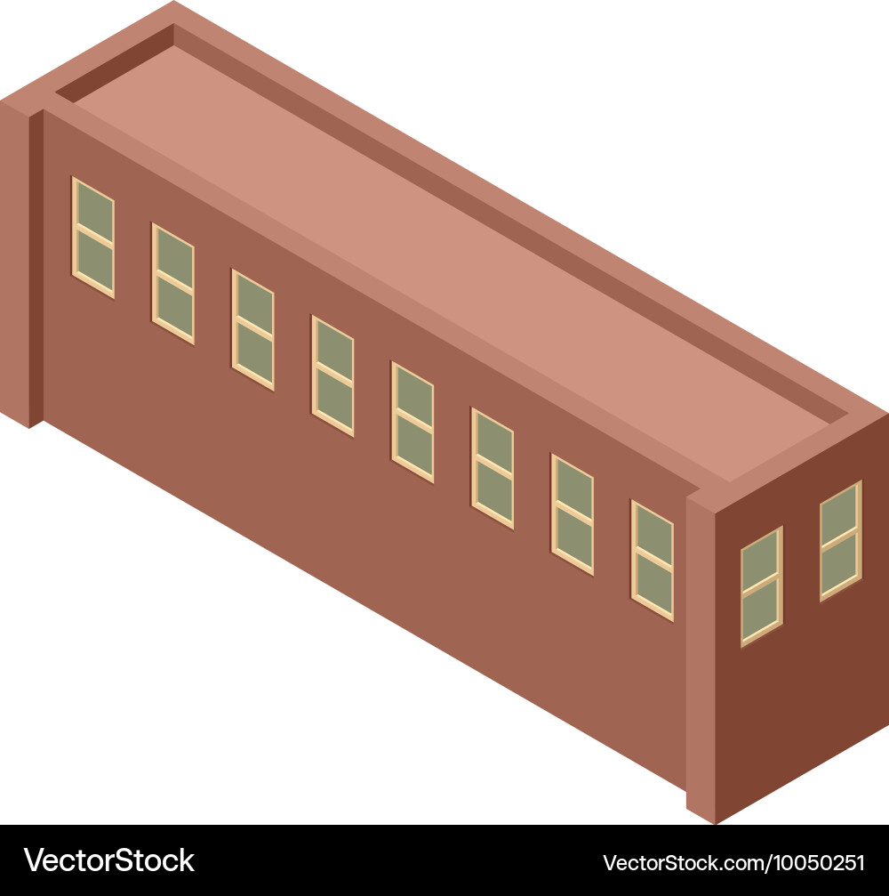 Isometric building Royalty Free Vector Image - VectorStock