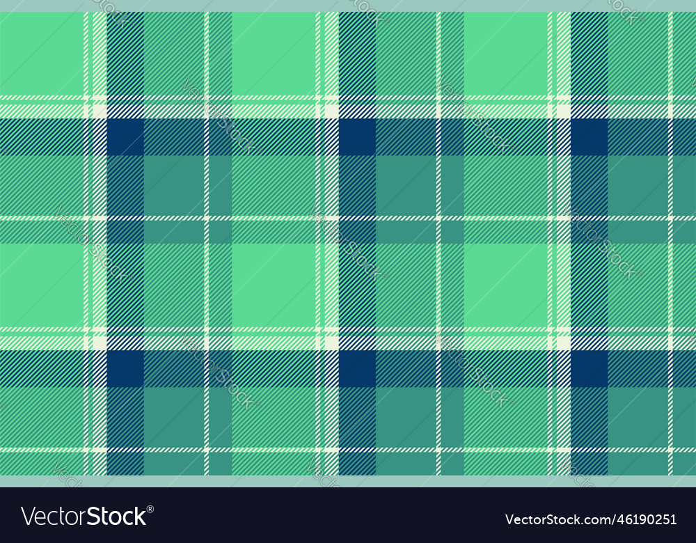 Plaid background check seamless pattern in green Vector Image