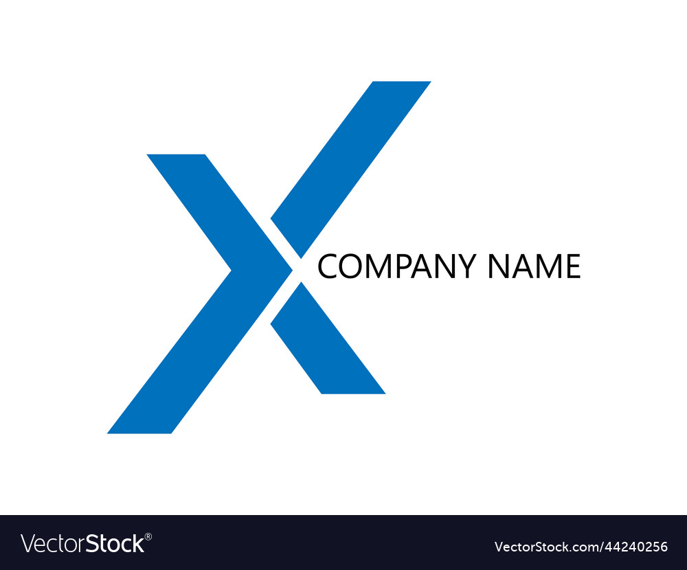 Alphabet letter x logo design Royalty Free Vector Image