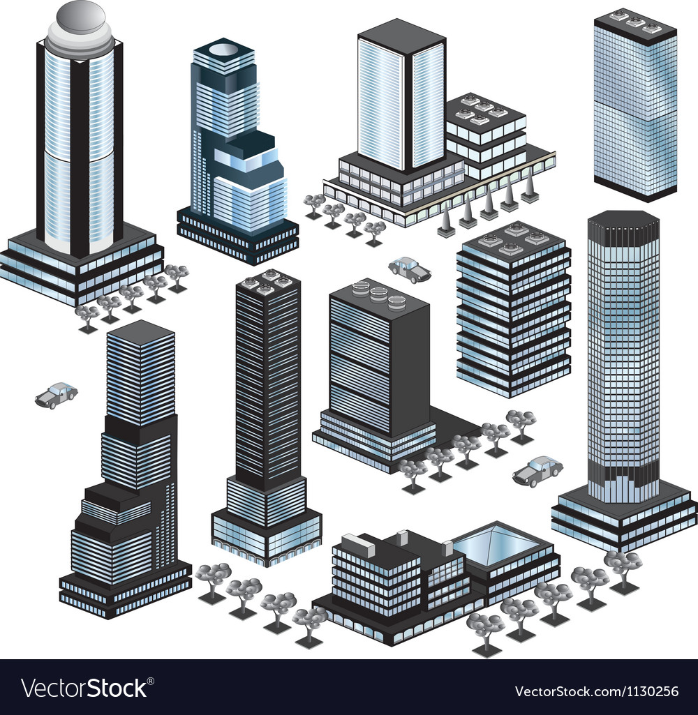 Buildings Royalty Free Vector Image - VectorStock