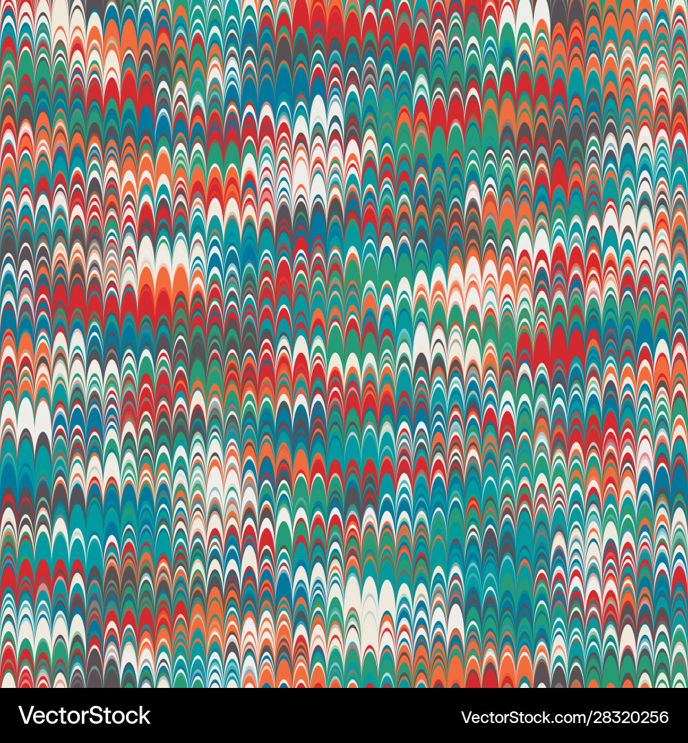 Colorful combed hand marbled texture pattern tile Vector Image