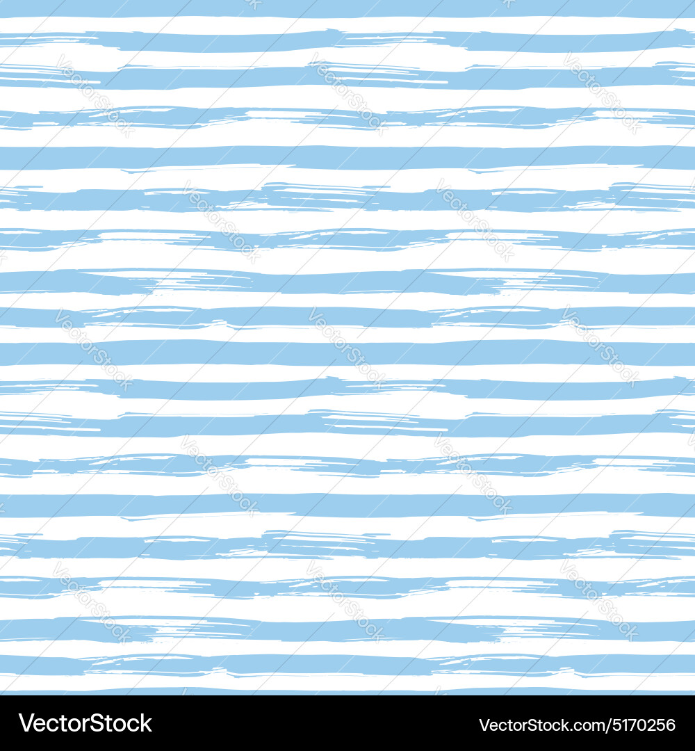 Seamless pattern with blue brush strokes Vector Image