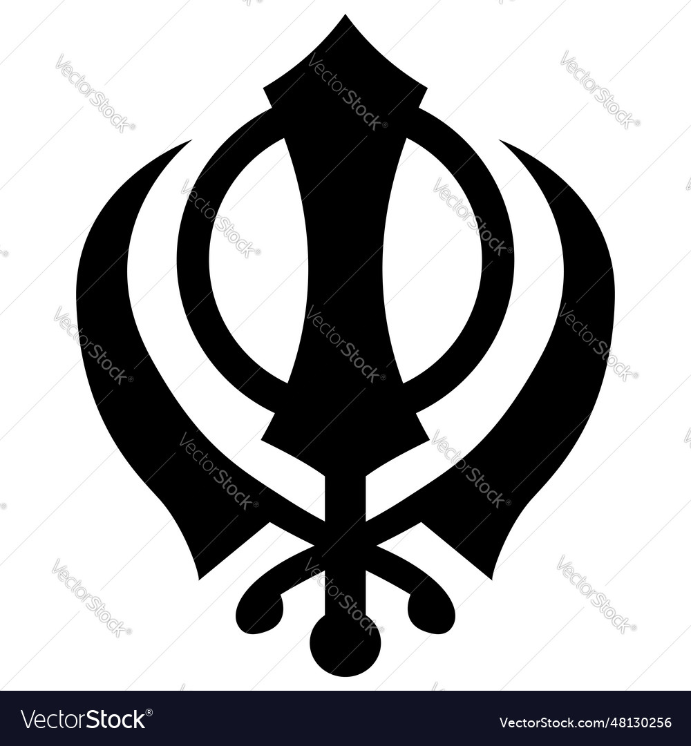 Sikh symbol Royalty Free Vector Image - VectorStock