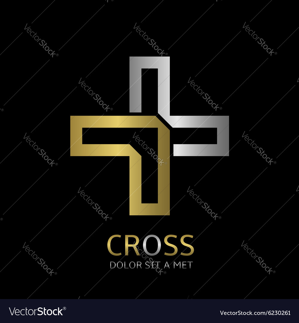 Cross symbol Royalty Free Vector Image - VectorStock