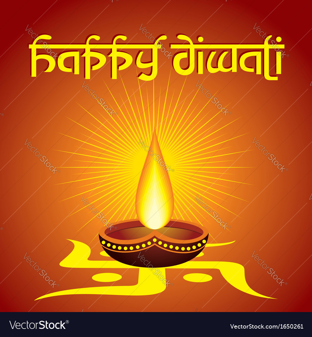 Diwali greeting background Royalty Free Vector Image