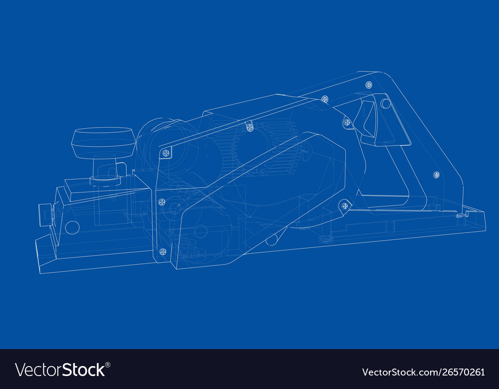 Jointer construction electric tool concept Vector Image