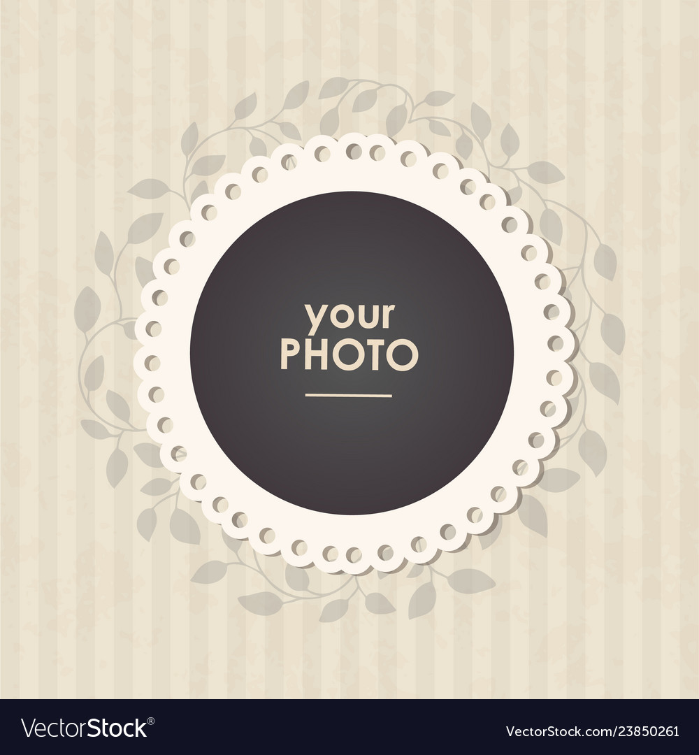 Photo frame with nice background Royalty Free Vector Image