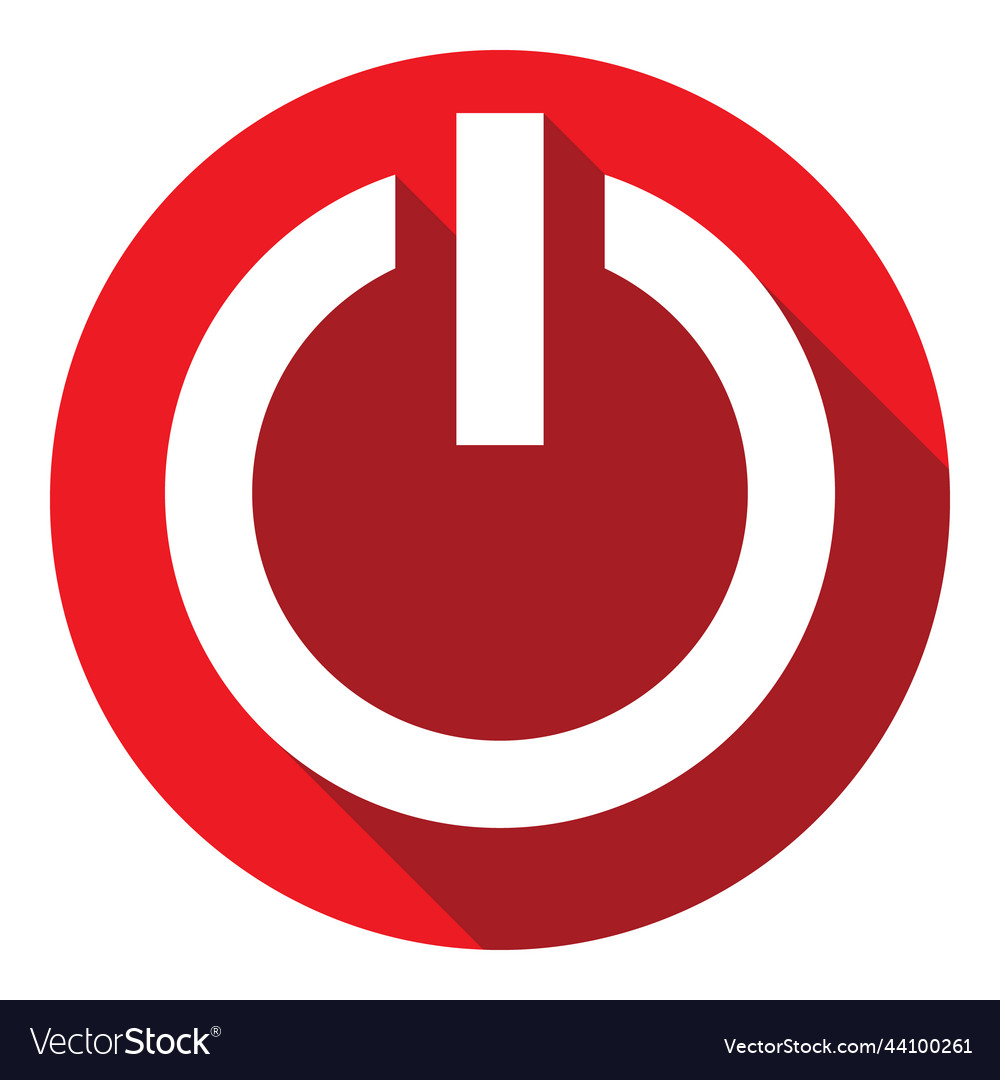 Power Button On And Off Icon Shut Down Royalty Free Vector