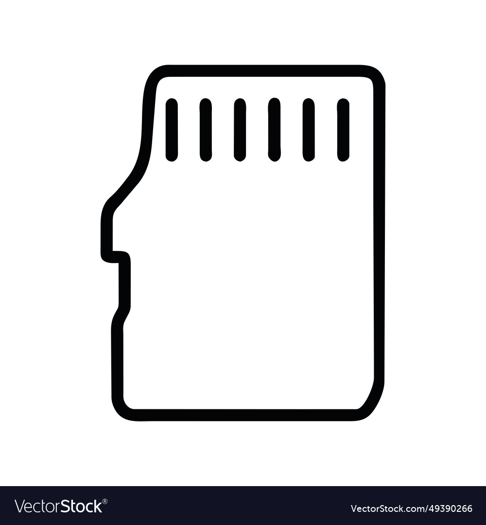 Memory card icon Royalty Free Vector Image - VectorStock