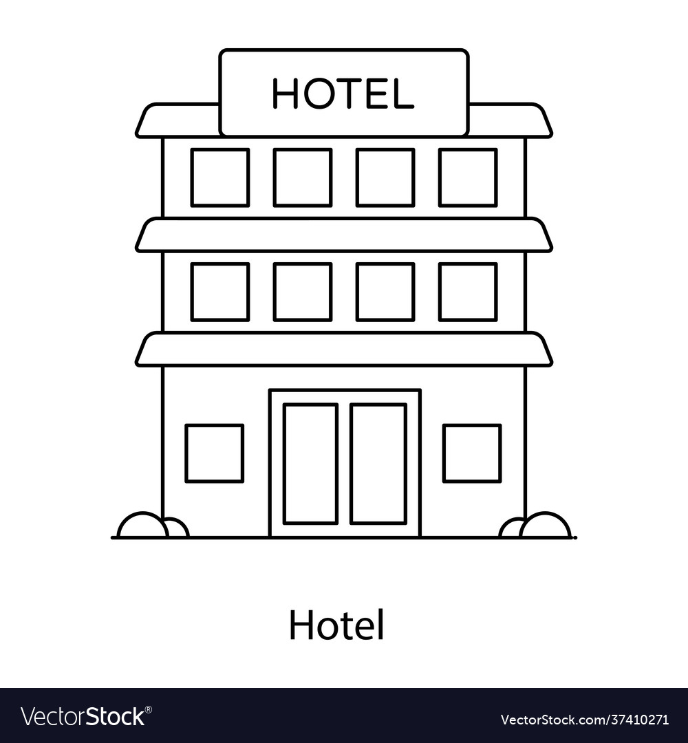 Hotel Royalty Free Vector Image - VectorStock