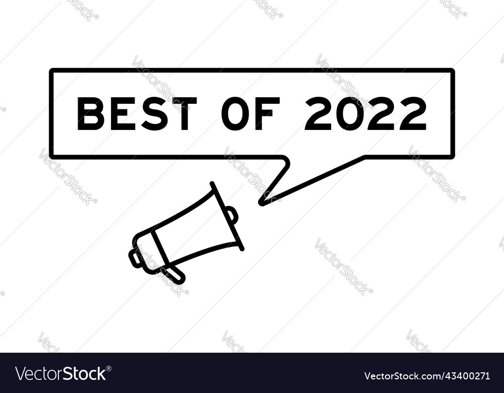 Megaphone icon with speech bubble in word best Vector Image