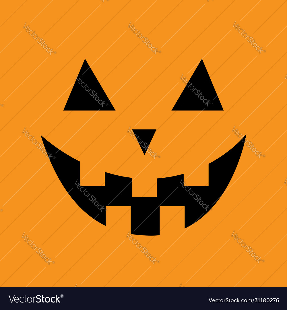 Triangle Pumpkin Emoticon