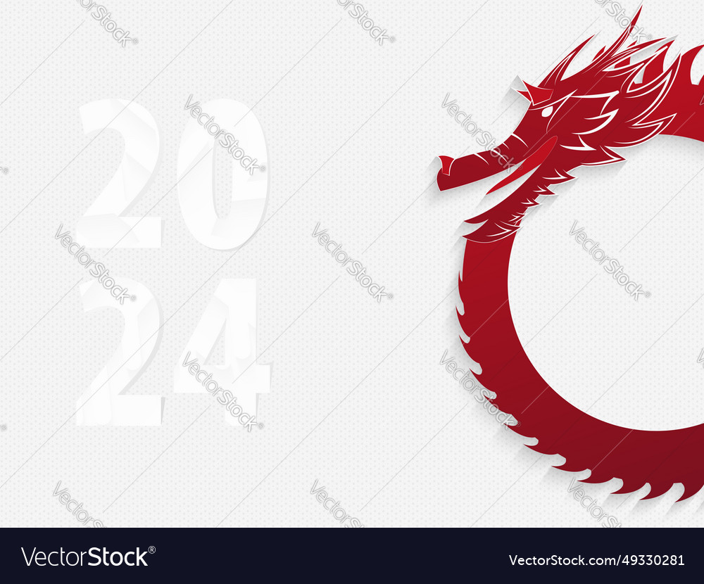 For New Year 2024 Of The Dragon Chinese Royalty Free Vector