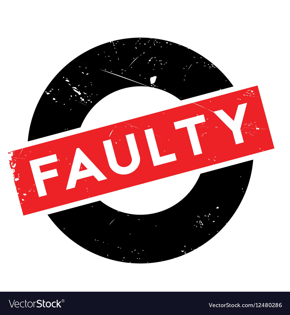 Faulty Rubber Stamp Royalty Free Vector Image VectorStock